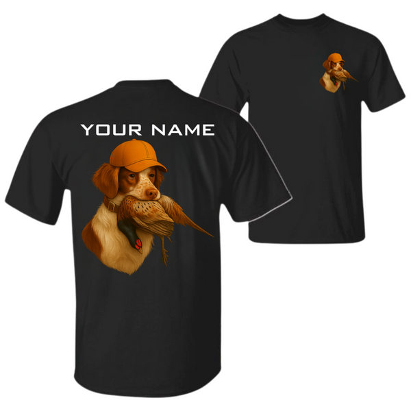Brittany Spaniel Pheasant hunting Shirt for Hunter FSD4722 D03