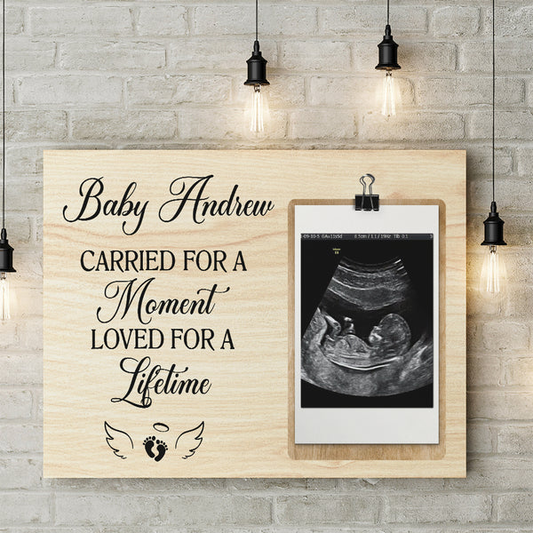 Baby Memorial Canvas| Memorial Gift For Loss of Baby Angel| Remembrance Gifts Loss of Child NXM80
