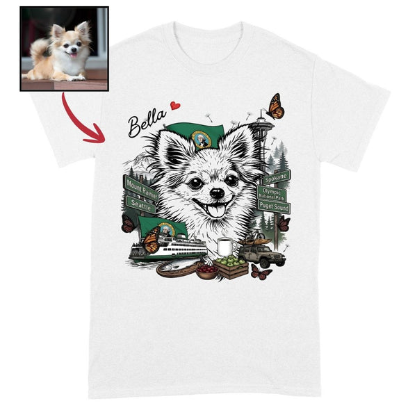 US States Custom Dog Shirt – Personalized Gift for Dog Lovers FSD4830