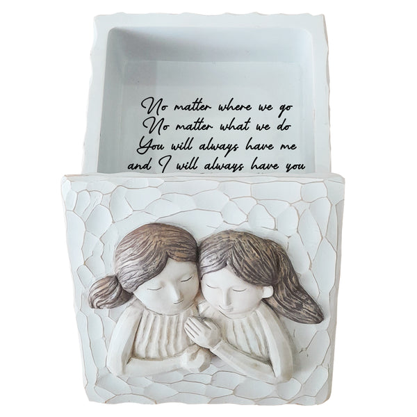 Friendship Keepsake Box gift for Friends Birthday Christmas Valentine Gifts, Best Friend Trinket Box TNK5