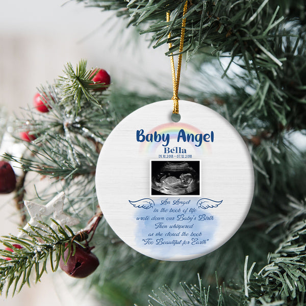Baby Memorial Ornament Miscarriage, Remembrance Ornament Gift Loss Infant Loss Child MB06