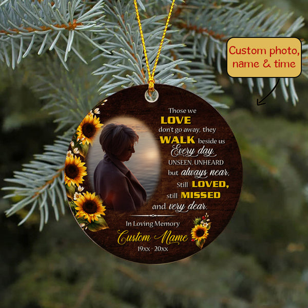 Memorial Ornament Gift| Personalized Memorial Gift for Loss of Loved One| Remembrance Ornament MC77