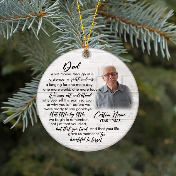 Dad Bereavement Memorial Christmas Ornament For Loss Father In Memory MC158