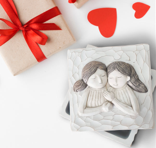 Friendship Keepsake Box gift for Friends Birthday Christmas Valentine Gifts, Best Friend Trinket Box TNK5