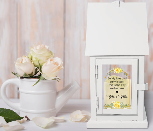 Wedding Lantern Mr & Mrs Wedding Lantern Table Decor Centerpiece Wedding Gift, Lanterns for Wedding TNW3