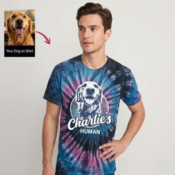 Personalized Dog Face Tie-Dye All Over Printed T-shirt, Gift for Dog Lovers FSD4843