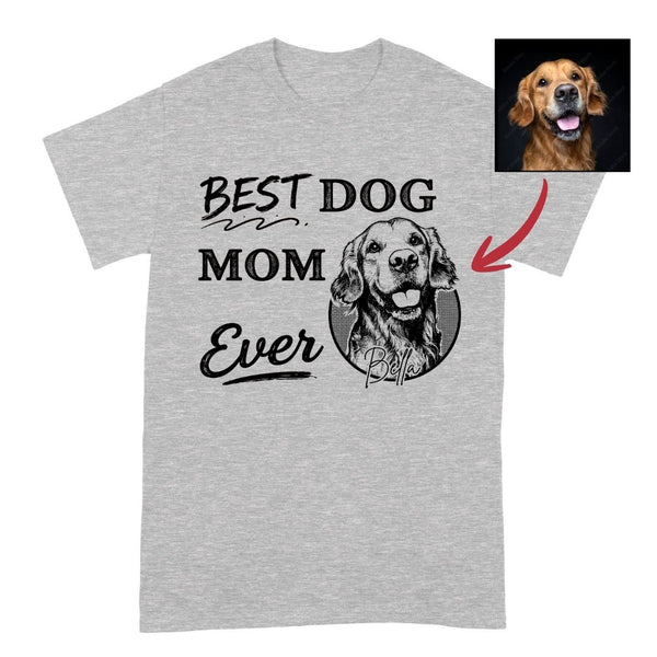 Best Dog Mom Ever Custom Dog Shirt for Women, Gift for Dog Mom FSD4831