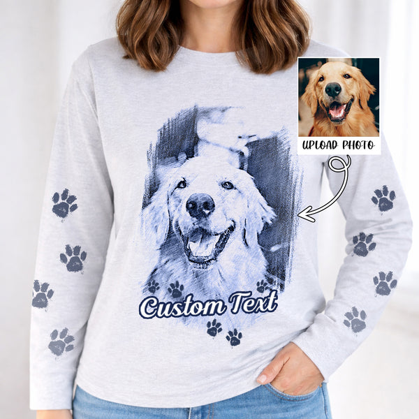 "Furever Yours" Custom Dog Photo Sweatshirt | Personalized Dog Mom Gift | Dog Lover Hoodie D22