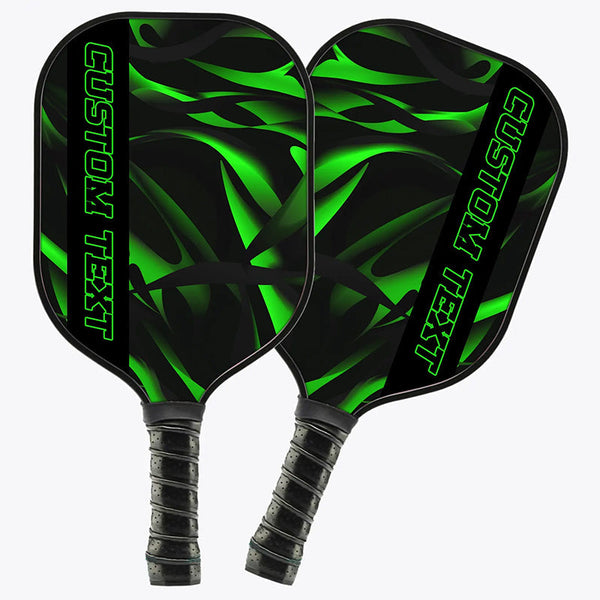 Black And Green Custom Pickleball Paddles For Men And Women, Pickleball Team Paddle Pickleball Gifts IPHW7227