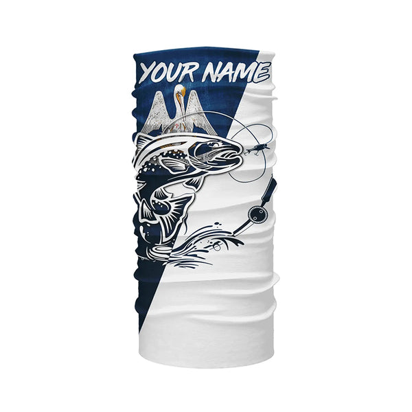 Louisiana  Trout Custom Long Sleeve Tournament Fishing Shirts, Trout Fishing Jerseys IPHW4893