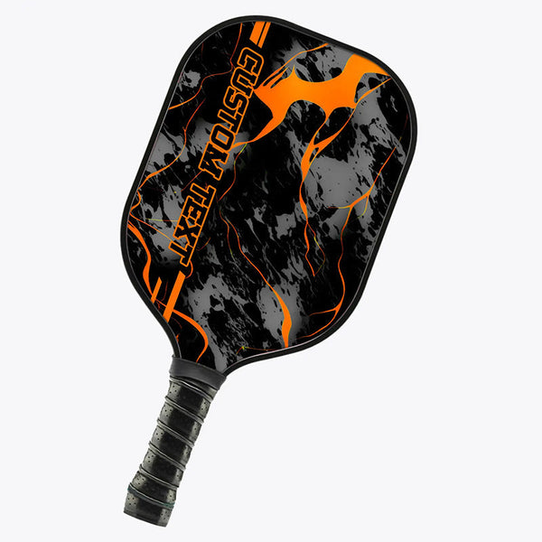 Orange Paint Splatter 3D Printed Custom Pickleball Paddles, Pickleball Gifts For Men And Women IPHW7222