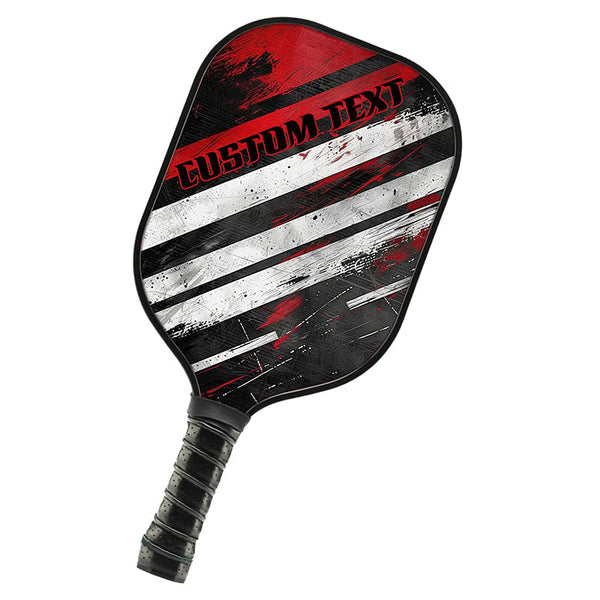 Black And Red Custom Pickleball Paddle For Pickleball Team Members,  Personalized Pickleball Racket Gifts IPHW7228