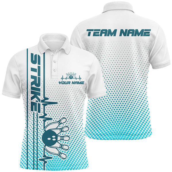 Strike Bowling Custom Bowling Shirts For Men And Women Bowling Team Jerseys Bowlers Outfits | Blue IPHW5504