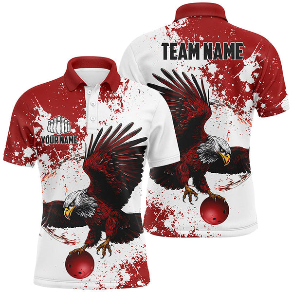 Custom Bowling Shirts Team'S Name Bowlers Shirt For Men And Women, Eagle Bowling Jerseys IPHW5818
