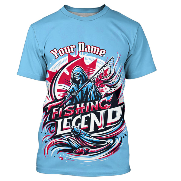 Personalized Canadian Fishing Legend Long Sleeve Fishing Shirts Fishing Gift For Men, Women And Kid IPHW5546