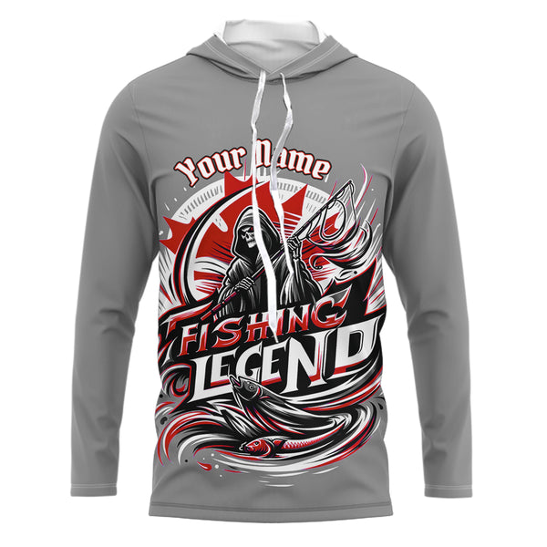 Custom Canadian Flag Fishing Legend Performance Fishing Shirts Fishing Gift For Men, Women And Kid IPHW5547