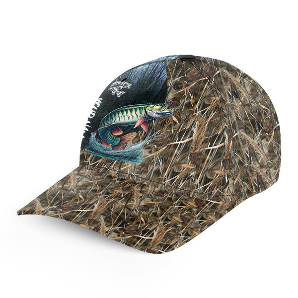 Musky hat Muskie Fishing camo Custom fishing hat Unisex Fishing Baseball Angler camo hat cap NQS1644