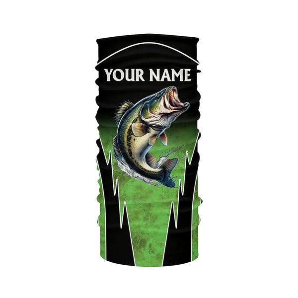 Largemouth Bass fishing green camo Custom performance long sleeve Bass fishing jerseys NQS7282