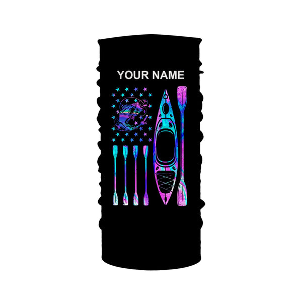 Kayak bass fishing American flag galaxy Custom long sleeves fishing shirts, camo leggings NQSD221