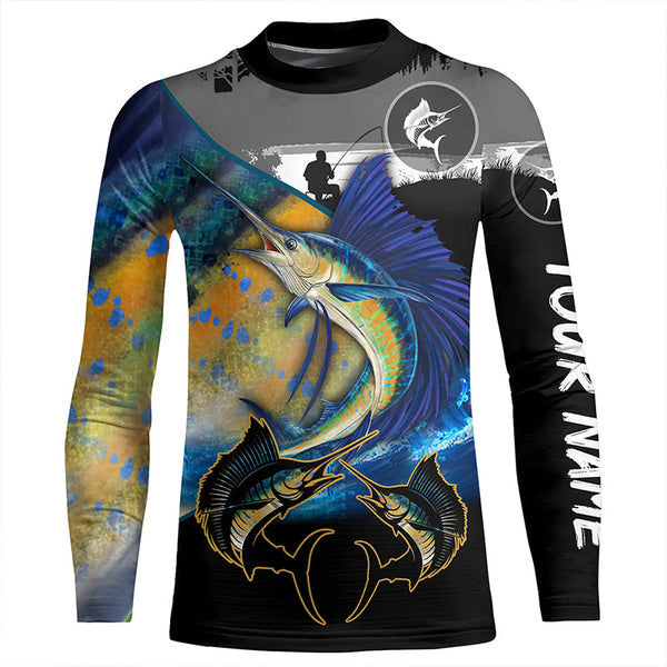 Sailfish fishing scales customize performance long sleeves Fishing shirts, Sailfish fishing jerseys NQS5656