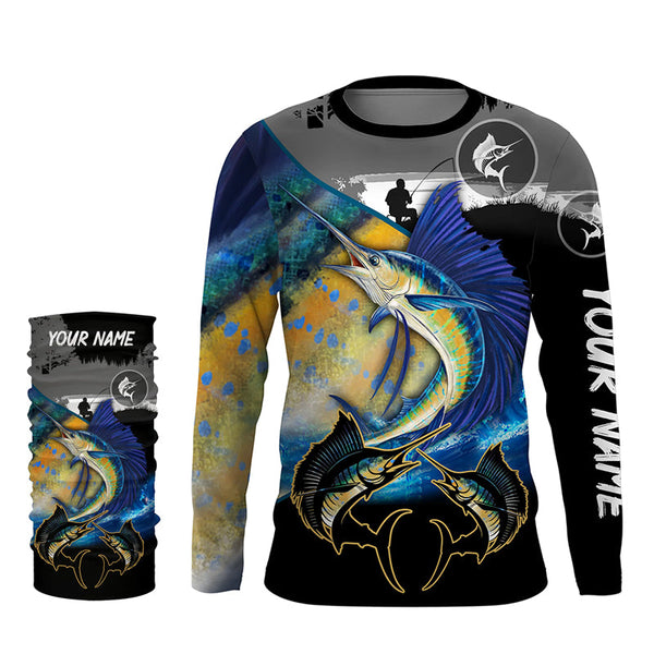 Sailfish fishing scales customize performance long sleeves Fishing shirts, Sailfish fishing jerseys NQS5656