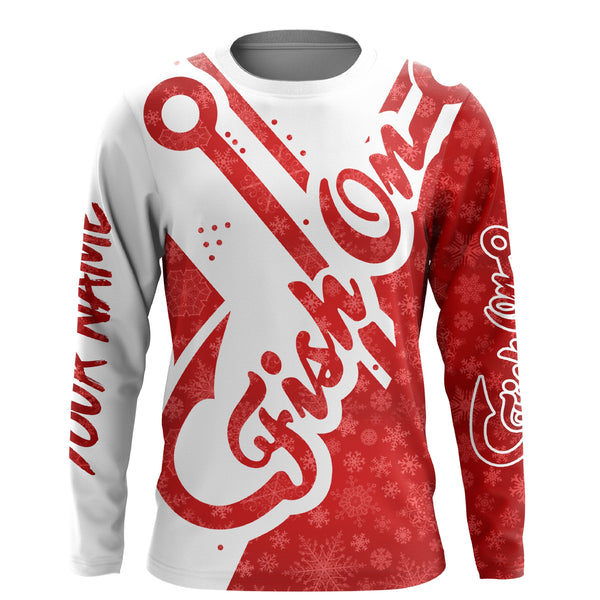 Funny Christmas Fishing ugly Christmas shirt, Christmas Gifts for fisherman NQS2466