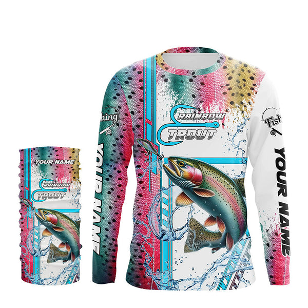Rainbow Trout fishing scales custom Rainbow Trout fishing team jerseys, Rainbow Trout fishing apparel NQS9017