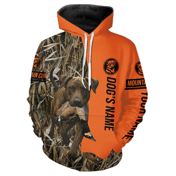 Mountain Cur Hunting Dog Customized Name All over print Shirts for Hunters, Hunting Gifts FSD4748