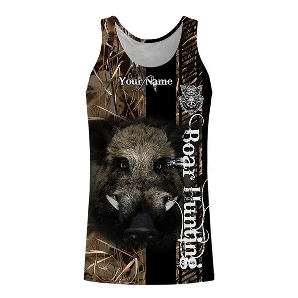 Wild Boar Hunting Camouflage Custom Name Shirts for hunter, Personalized hunting gifts FSD191