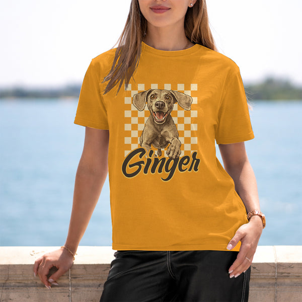 Custom Dog Retro T-Shirt, Mothers Day Dog Shirts for Dog Moms, Pet Lover Gift FSD4800