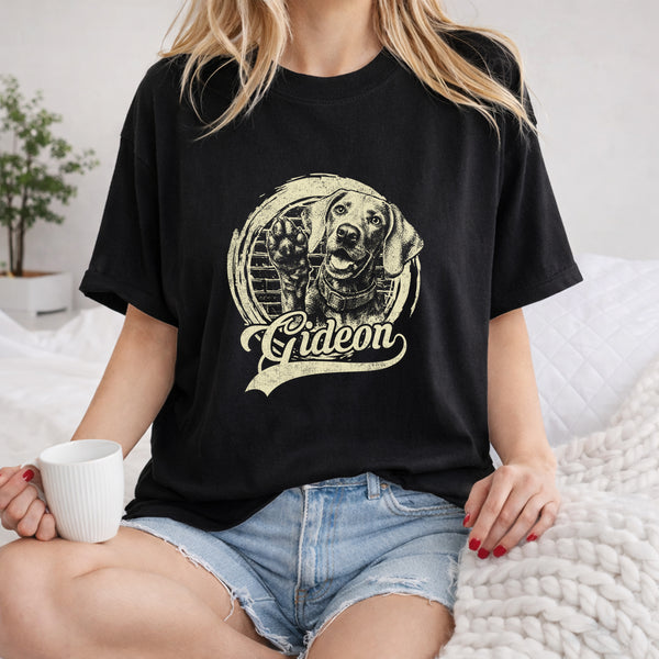Custom Dog Vintage T-shirt, Dog Potrait Personalized Pet Lover Gifts FSD4801