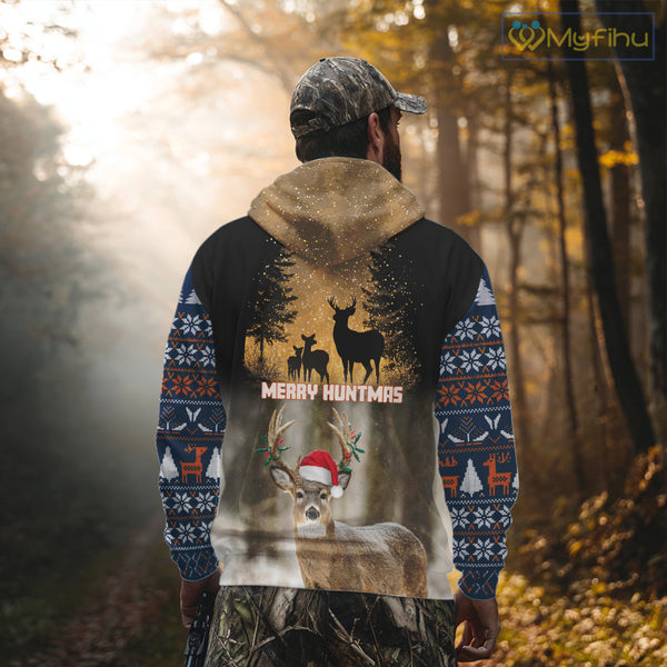 Personalized Huntmas Deer Hunting Shirt, Merry Huntmas Deer hunting Christmas Gifts NHT289