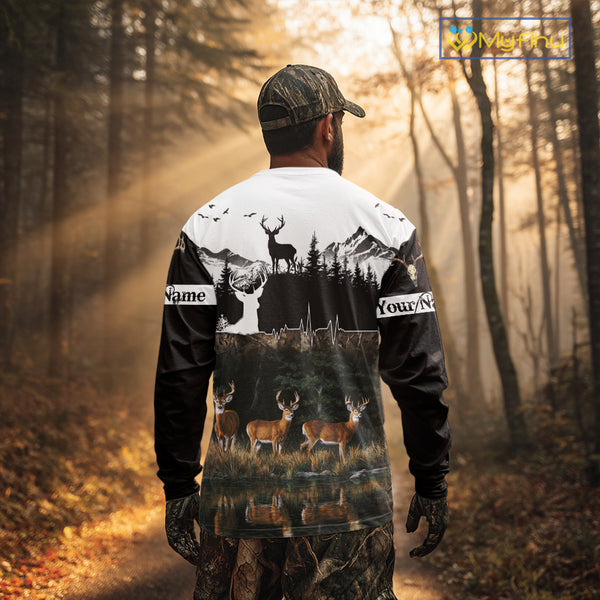 Personalized Deer Hunting Clothing, Hunting Hoodie for Men NHT367
