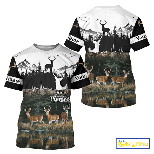 Personalized Deer Hunting Clothing, Hunting Hoodie for Men NHT367
