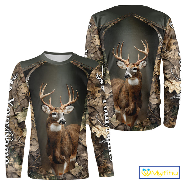 Customized Name Deer Hunting Unisex 3D All Over Printed For Men, Best Hunting Clothes NHT313
