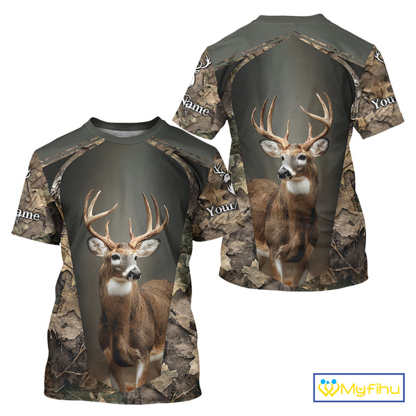 Customized Name Deer Hunting Unisex 3D All Over Printed For Men, Best Hunting Clothes NHT313