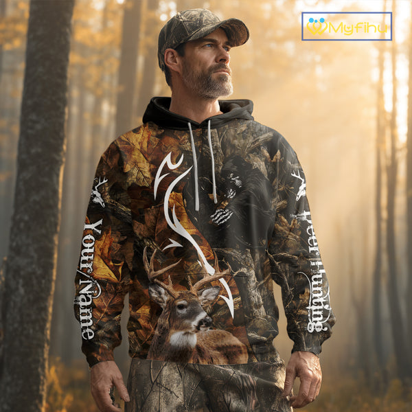 Deer Hunting Bow Grim Reaper Camouflage Shirts for Deer Hunters, Bow Hunting Shirts NHT317
