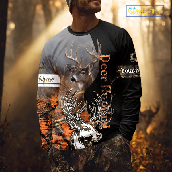 Men’s Hunting Deer Camo 3D All-Over Printed Hoodie Shirt – Hunting Hoodie for Men NHT330