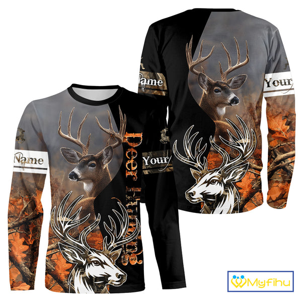 Men’s Hunting Deer Camo 3D All-Over Printed Hoodie Shirt – Hunting Hoodie for Men NHT330