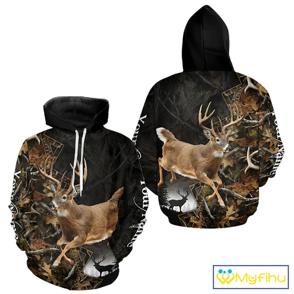 Customized Name Whitetail Deer Hunting Jump Shirt, Gift for Hunters – NHT315