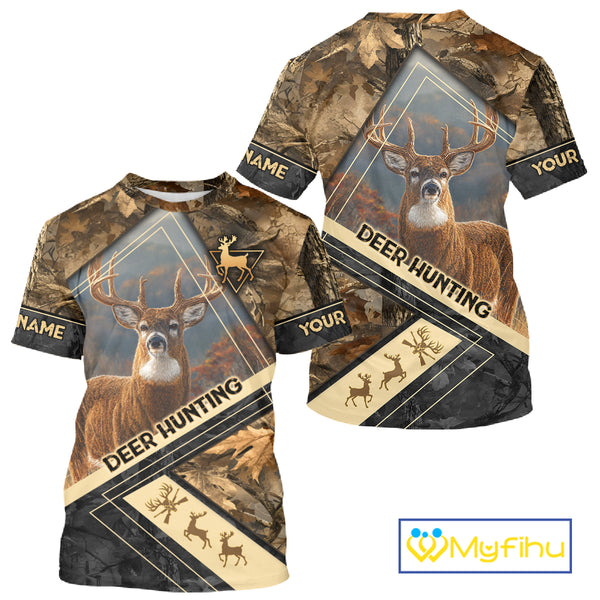 Deer Buck Custom Name 3D All Over Printed Shirts, Best Deer Hunting Season NHT372