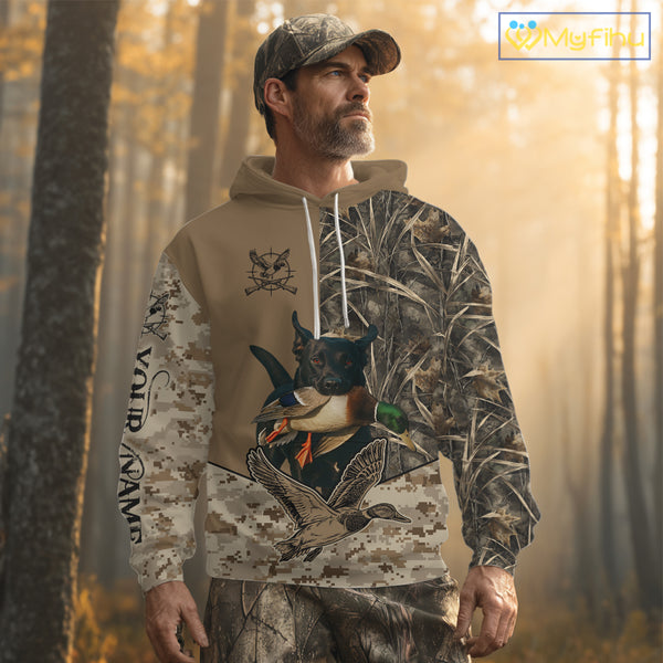 Personalized Hunting Shirt for Hunters – Custom Dog Image and Your Name NHT325