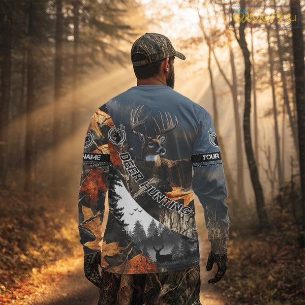Deer Hunting Camo Custom 3D All Over Print Shirt, Personalized Gift NHT297