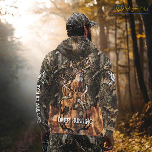 Deer Hunting Custom Name 3D All Over Printed Shirts, Deer Hunting Hoodie, Hunting Season NBT317