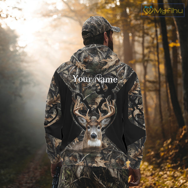 Personalized Deer Hunting 3D All Over Printed Hoodie Forest Camo, Hunting Gift NBT331