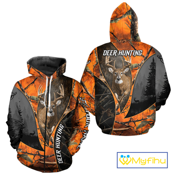 Custom Camo 3D Animal Deer Hunting Shirts Best Hunting Clothes For Hunters NBT279
