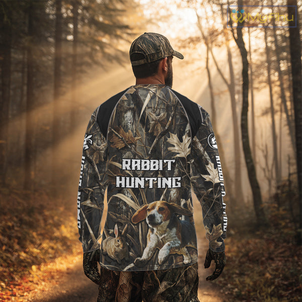 Custom Rabbit Hunting Beagle Dog 3D All Over Printed Shirts, Rabbit Hunting Clothes for Men NBT340