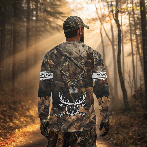 Deer Hunting Custom Name Camouflage Hunting Clothing, Deer Hunting Shirt, Hunting Gifts NBT289