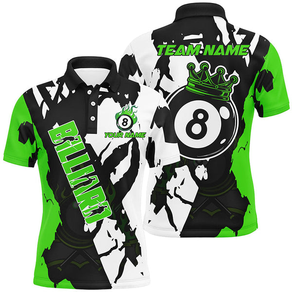 Personalized Multi-Color 8 Ball Pool Grunge Style Billiard Shirts Custom Billiard Team Jersey Apparel TDM1572
