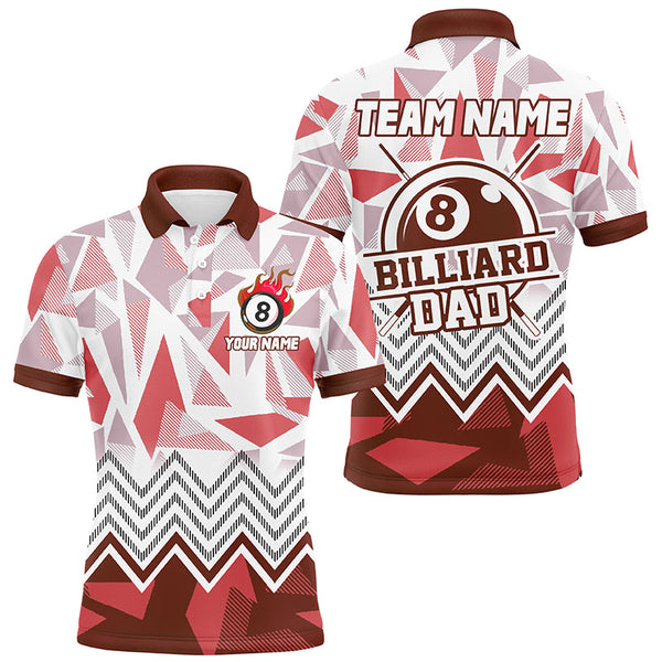 Personalized Multi-Color Billiard Dad Shirts Jerseys Custom Billiard Personal Father's Day Gifts TDM1609